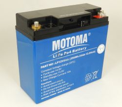 Batria LiFePO4 12V/20Ah - MOTOMA