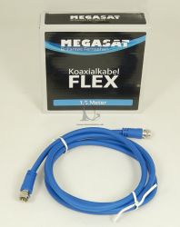 Flexibiln koaxialn kbel MEGASAT FLEXI 1,5m