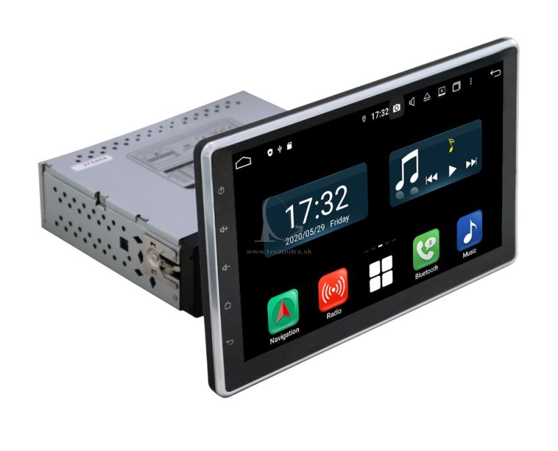 1-DIN android autoradio s 10 QLED LCD s GPS - Android 12