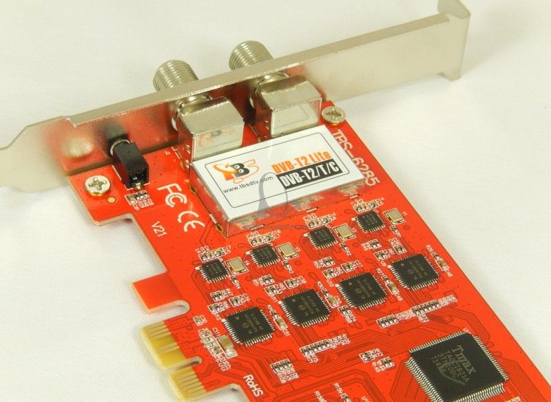 TBS 6285 PCIE DVBT2/T/C Quad TV Tuner Card TV SAT Multimédiá