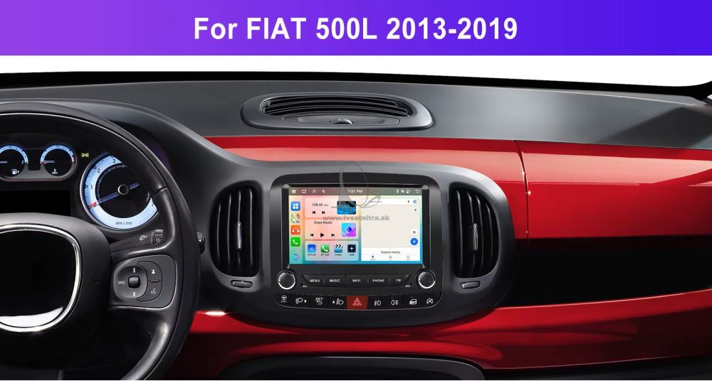Android rádio s navigaciou FIAT 500L  2013 - 2019 CarPlay Android rádio FIAT 500L  4/64 GB pamäť
