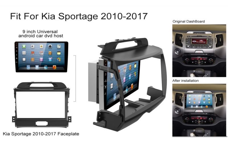 Plastový rámik na rádio Kia Sportage 20102017 + komplet