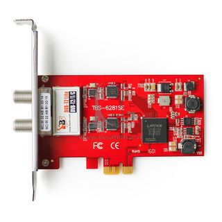 TBS  6281 SE  - DVB-T2/C Doppel-Tuner, PCIe Terestriál  alebo  Kabel-TV-Karta (LP)