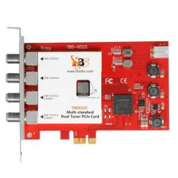 DVB Multi Standard Doppel-Tuner, PCIe TV-Karta, TBS-6522
