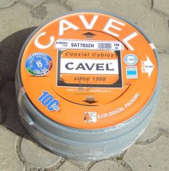 Koaxiálny kabel Cavel SAT 703ZH   celomeď- bezhalogénovy kabel