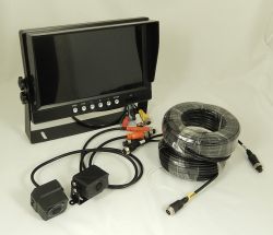 AHD LCD monitor 9"  +  AHD 2x  Profi kamera  12-24V