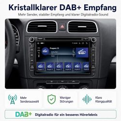 Android radio VW -�koda- Seat Golf 5-6 Passat B6-B7 Touran - Tiguan - Sharan 8/256 GB pam� 