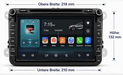 Android radio VW -�koda- Seat Golf 5-6 Passat B6-B7 Touran - Tiguan - Sharan 8/256 GB pam� 