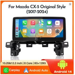Android radio Mazda CX-5  2017-2024 -CarPlay