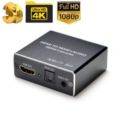 HDMI rozdeova -extractor- na HDMI video a 3,5 mm alebo SPDIF vstup