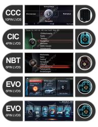 Multimedi�lny LCD panel BMW 1/2/3/4 Seria F20/F21/F22/F30/F31/F33/F34/F36