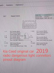 Kia-Ceed-2019 original -car-radio-dangerous-light-connectors-pinout-diagram Kia-Ceed-2019 original -car-radio-dangerous-light-connectors-pinout-diagram