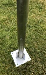 Konzola na rovnu strechu zosilnena 2000 mm - trubka 60mm - vek plata