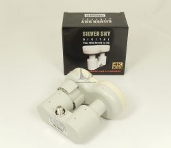 LNB konvertor Monoblock Singel SILVER SKY 0,1dB  4K