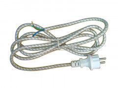 Flexo cord 3x0.75mm braided 2.4m EMOS S00003 for iron