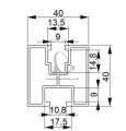 FVE hlinkov AL profil H 40x40