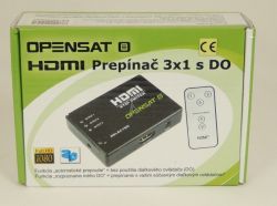 HDMI zlučovac  3x1 vstup + D.O