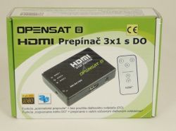 HDMI zluovac  3x1 vstup + D.O