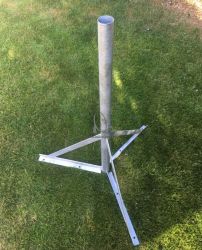 Konzola na ploch strechu - vka 150cm - 48mm trubka - skladacia