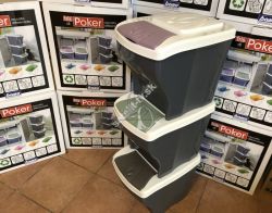 K na trieden odpad - 3 komory - Poker Tris 3x20l