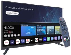 Televzor MASCOM TVMC28TFW11, WebOS, DVB-T2/S2, WIFI, 12V DC Travel TV