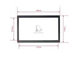 Dynavin univerz�lny kovov� r�mik  112 mm a plastov� r�m 118 mm MFK-H