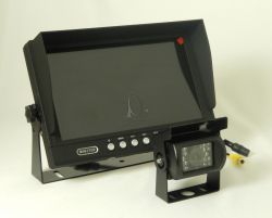 AHD LCD monitor 9" - 2x AV vstup - 12-24V + Profi kamera 12-24