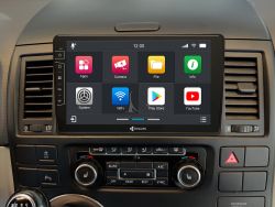 Autordio s Androidom pre VW T5 Multivan / T5 California so 4 x 100W zosilovaom triedy D, 9-palcovm displejom D9-T5 Premium Flex