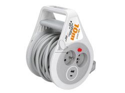 Predlovac kbel na bubne - 2 zsuvky 10m SOLIGHT PB25C