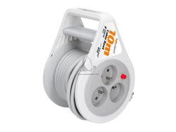 Predlovac kbel na bubne - 3 zsuvky 10m SOLIGHT PB25B