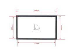 Dynavin univerz�lny  kovov�  r�mik   108,5 mm a plastov� r�m 110 mm MFK-S