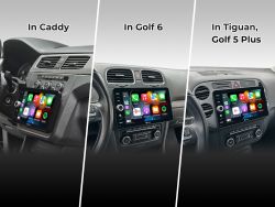 Dynavin autor�dio s Androidom pre VW Caddy, Sharan,  Golf 5 Plus, Golf 6 so 4 x 100W triedou D