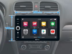 Dynavin autor�dio s Androidom pre VW Caddy, Sharan,  Golf 5 Plus, Golf 6 so 4 x 100W triedou D