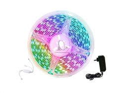 Smart LED psik 12V 40LED/m IP65 24W RGB MOES LED Light Strip 5m WiFi Tuya