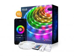 Smart LED psik 12V 40LED/m IP44 36W RGB NOUS F2 10m WiFi Tuya
