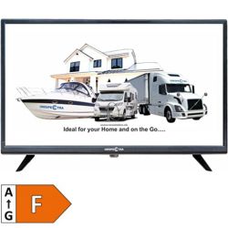 KOMPLET:  Televzor Unispectra 22" 240V/ 12V TV  pre  DVBT2 a SAT prijma, USB prehrva mdi, HDMI + Kemping set Parabola 60AL + Prisavka + LNB